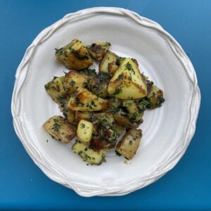 potatoes garlic and coriander