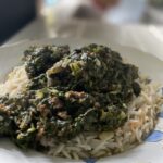 spinach with rice