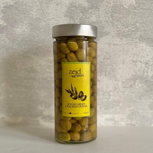 souri green cracked olives