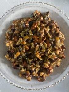 pangiallo - an Italian cake made from nuts and dried fruit