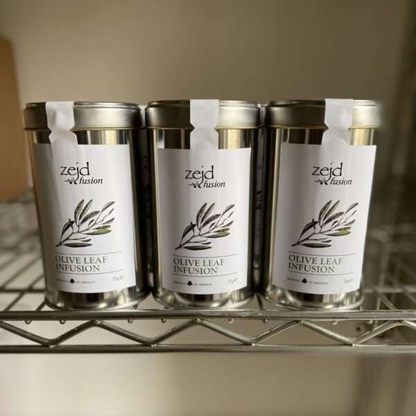 3 tins of Zejd's olive leaf infusion a special offer for January