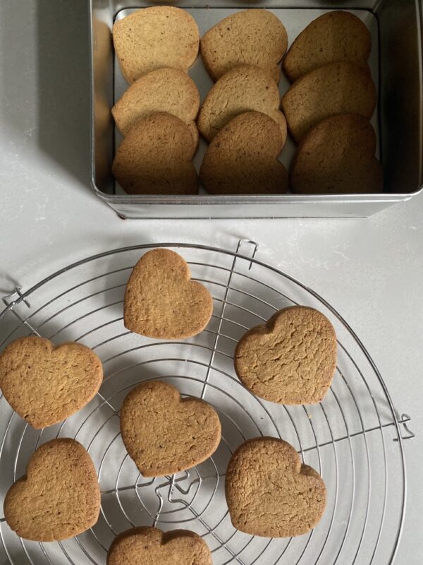 Valentine's day biscuits made from sumac