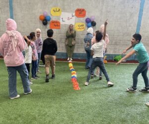team games as part of a day out for children who are looked after by Najdeh Association